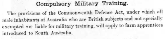 requiremnt for military service